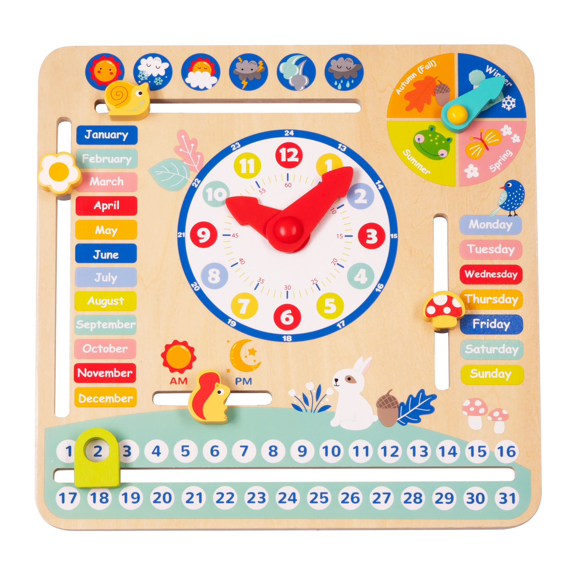 Zummy Wooden Calendar Learning Toy - Gallery 4