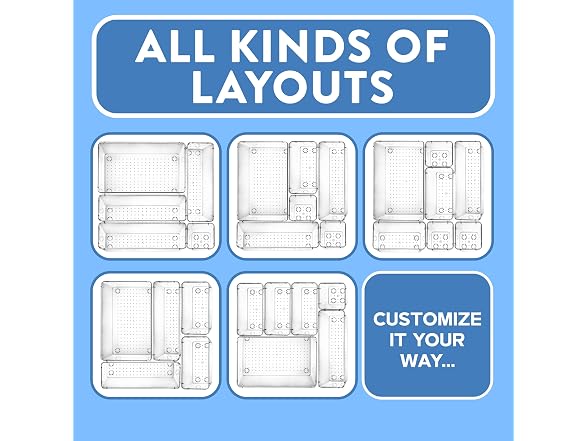Emporio Kitchen Drawer Organizer Set