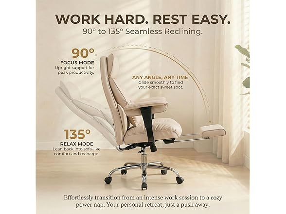 Efomao Heavy Duty Office Chair