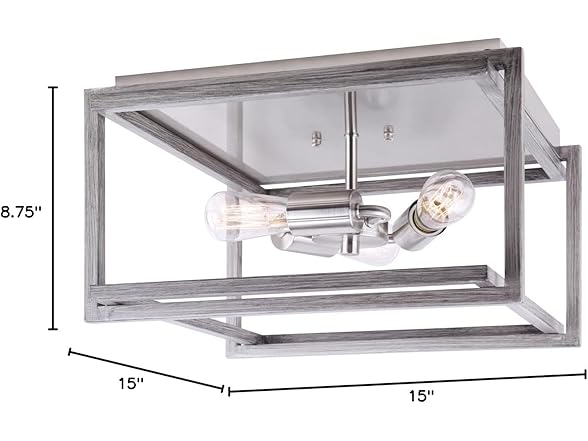 Canarm Carli 3 Light Flush Mount Ceiling Light