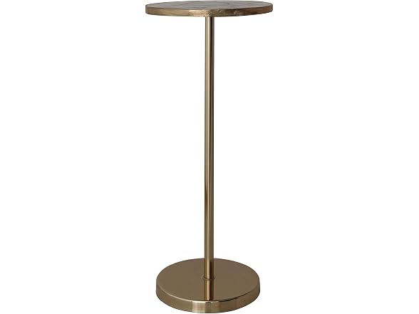 Creative Co-Op Martini Table Agate Gold