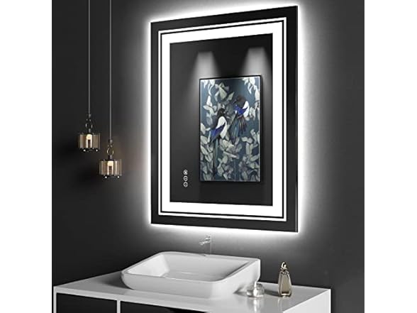 LED Bathroom Mirror- 3 Colors Lighting