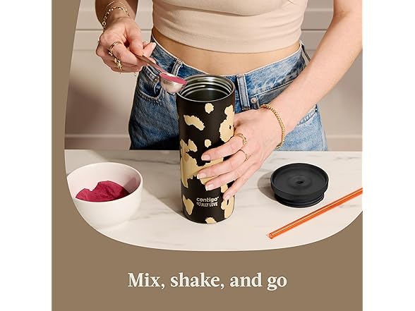 Contigo x Ally Love Streeterville Tumbler, 24oz, Licorice