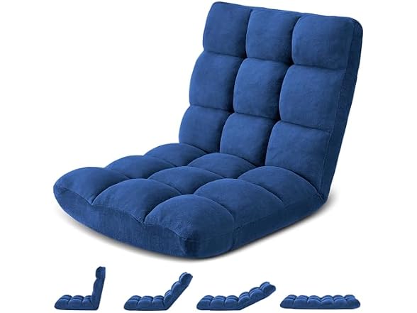 Folding Floor Gaming Chair, 14-Position - Gallery 2