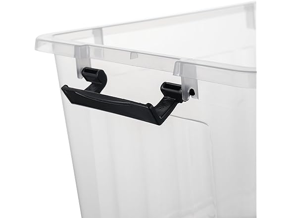 Cetomo 18Qt Lidded Stackable Storage Box, Pack of 6
