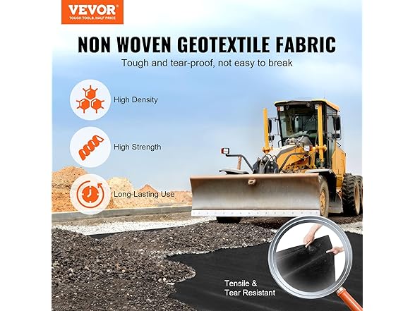 VEVOR Non Woven Geotextile Fabric Under Gravel
