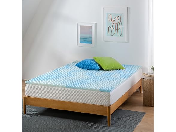 ZINUS 1.5" Swirl Gel Cooling Memory Foam Mattress