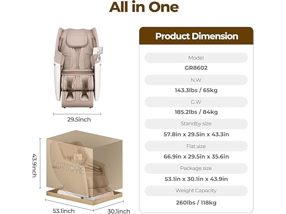 BOSSCARE 3D Full Body Massage Chair