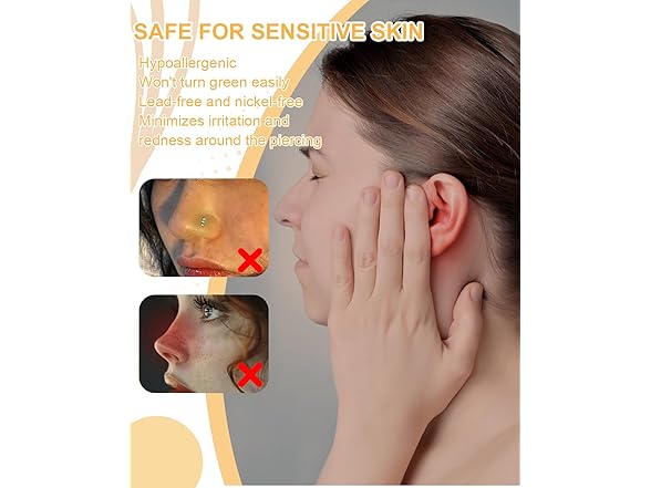 EGUARTE Sliver Threadless Nose Studs