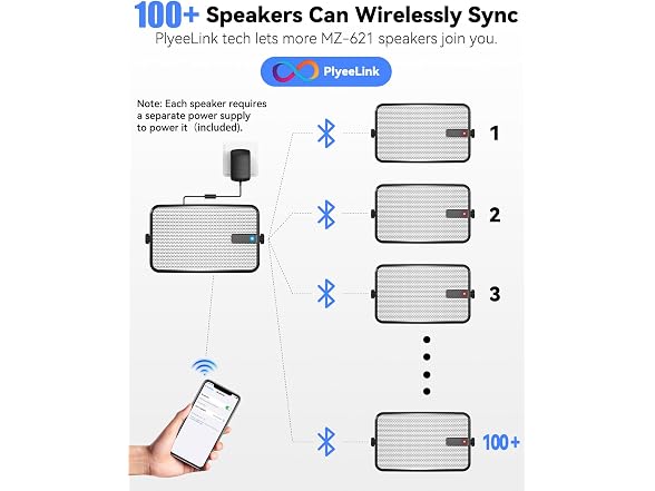 Plyee Audio Outdoor Wall Mounted Speaker
