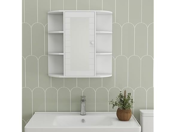 Jhshop Bathroom Wall Cabinet Over Toilet Storage