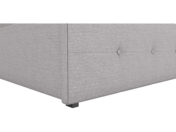 DHP Rose Upholstered Platform Bed with U