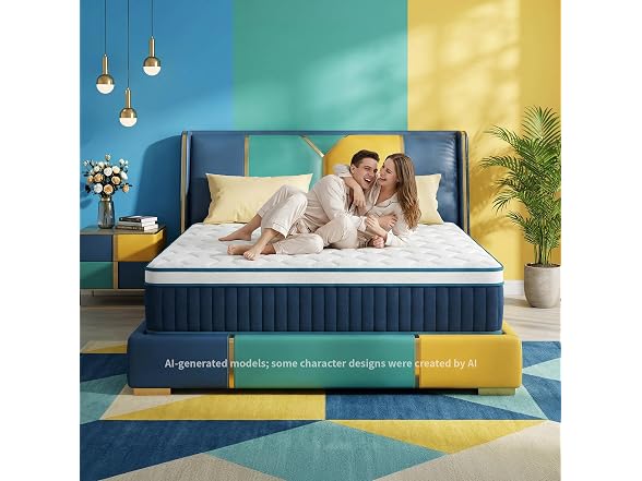 CorePillow 14 Inch King Hybrid Mattress, Medium Firm