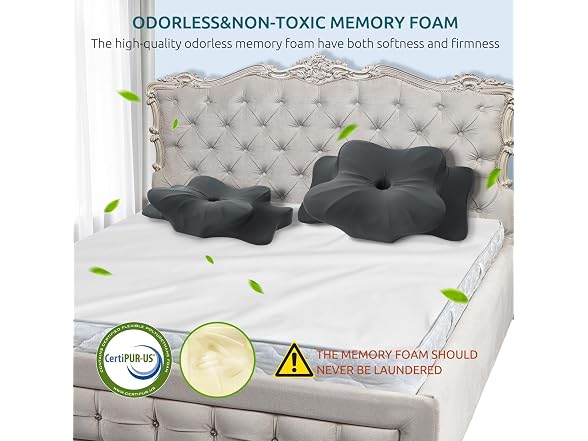 DONAMA Cervical Pillow Darkgrey Standard