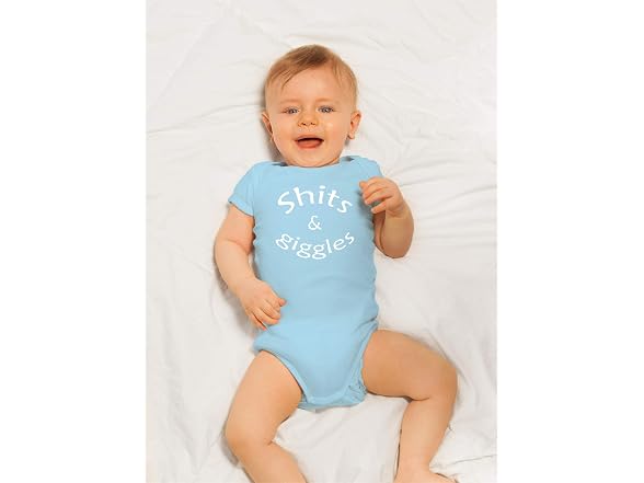 CBTwear (Newborn) Poo Giggles Funny Baby Bodysuit