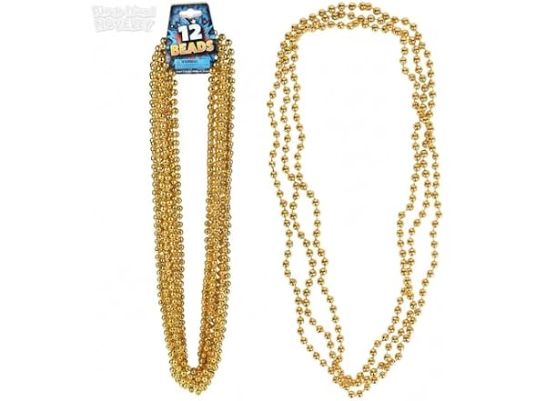 33 in 7mm Gold Beads DZ