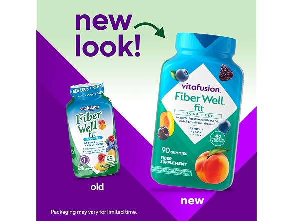 Vitafusion Fiber Well Fit Gummies Sugar Free