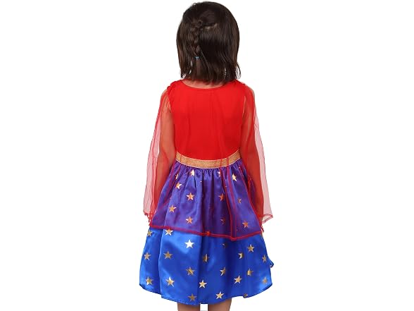 DC Comics Wonder Woman Cape dress Hero Costume