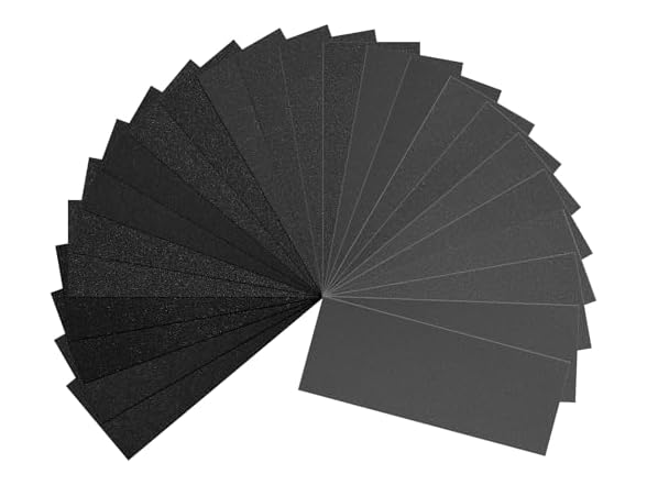 QIOJIRMU 24 PCS Wet Dry Sand Paper