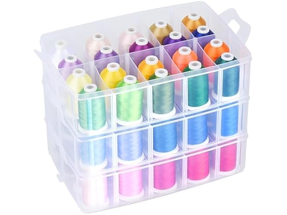 Simthread 63-Color Embroidery Thread Kit