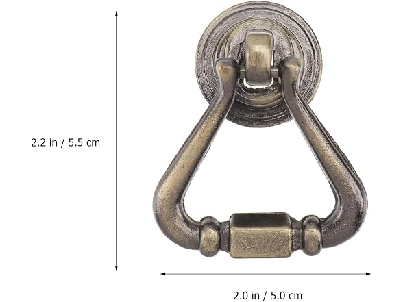 BESTOYARD 2pcs Antique Cabinet Pull Handle Bronze