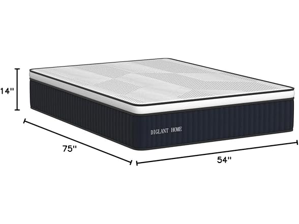DIGLANT 14 Inch Hybrid Mattress Full