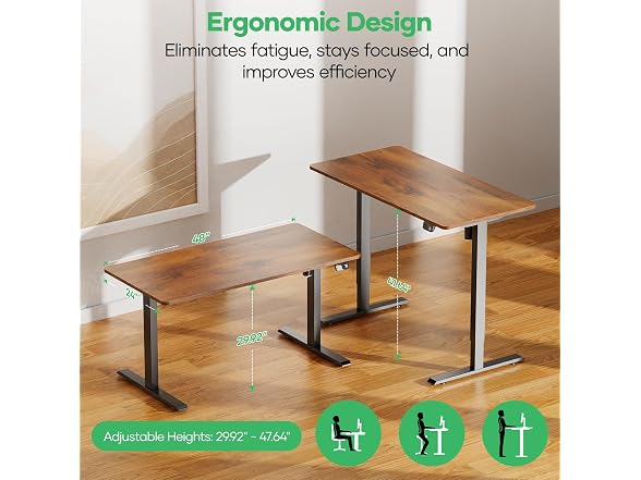 Crenova Electric Standing Desk,Height Adjustable