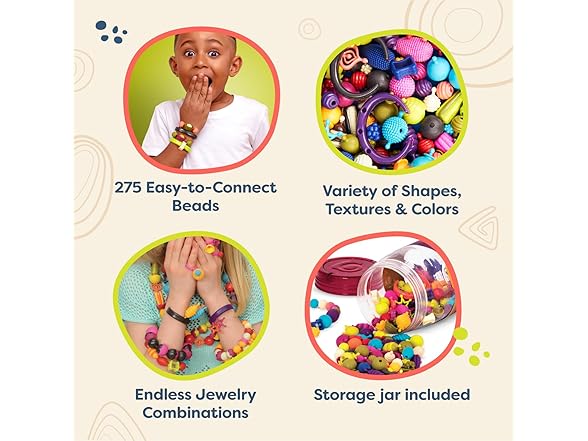 B. toys – Pop Arty! 275 Pieces – Jewlery Making Kit