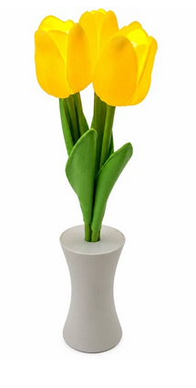 Battery Operated Artificial Tulip Flower Bouquet Night Light - Gallery 3