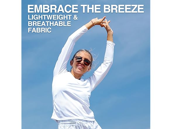 Kanu White Long UPF50 Swim Top (S)