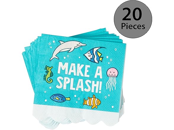 Under The Sea Disposable Paper Cocktail Napkins