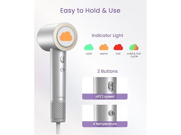 LAMPICK Ionic High Speed Hair Dryer