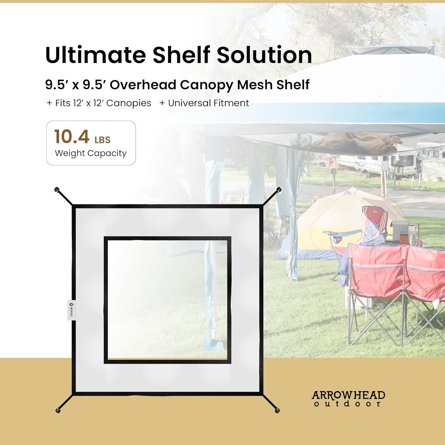 ARROWHEAD OUTDOOR 12' x 12' Canopy Shelf - Gallery 10