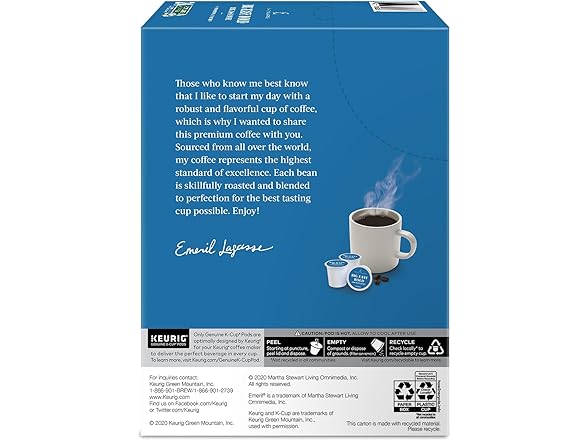Emeril Big Easy Bold Dark Roast Coffee Pods 96 Ct
