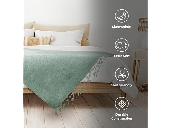 Safdie & Co. Faux Cashmere Throw Blanket