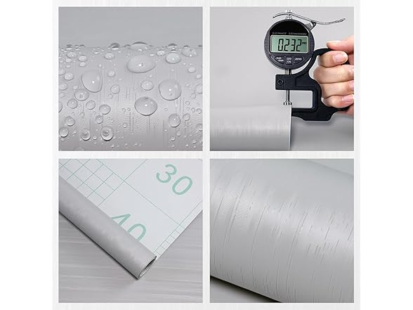 Grey Textured Peel Stick Wallpaper