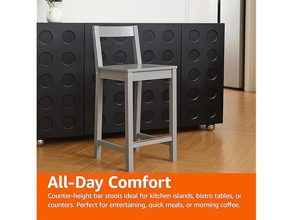 Amazon Basics Wooden Bar Stool 24"