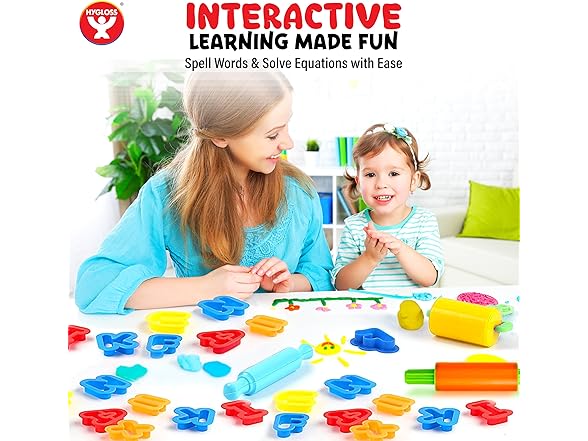 Dough Extruder Set + Alphabet Cutters