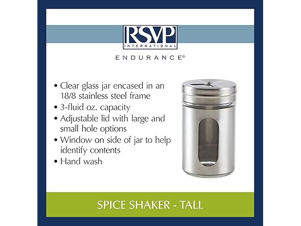 RSVP International Spice Shaker Bottle