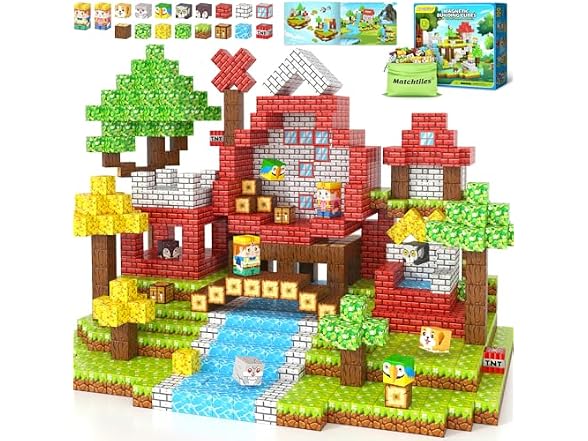Matchtiles 100 PCS Magnetic Building
