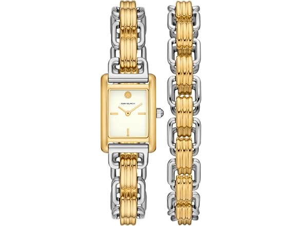 Tory Burch Women's Eleanor Cream Dial Two Watch