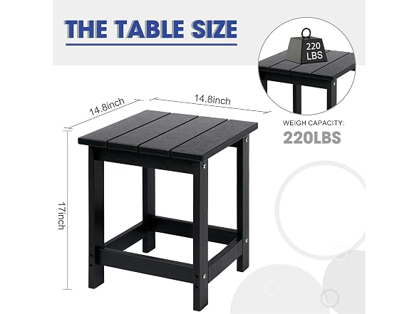 LZRS Adirondack Patio Side Table