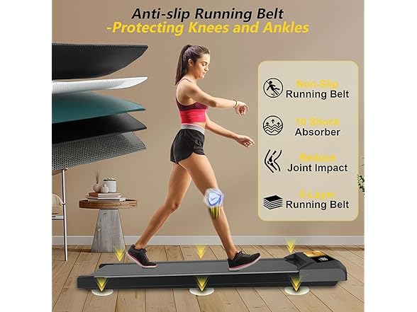 Compact Walking Treadmill Under Desk 2.5HP