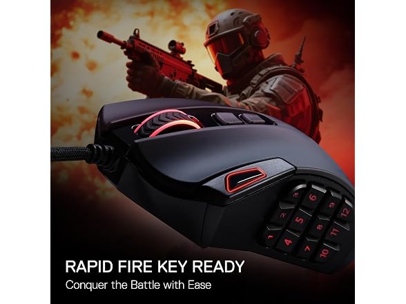 Redragon M921 Wired RGB MMO Gaming Mouse