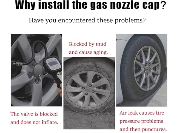 5Pcs Car Tire Valve Stem Caps