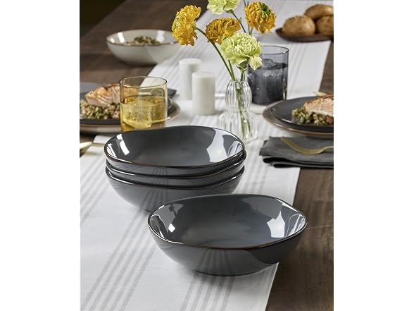 Oneida Organic Shades Gray Stoneware