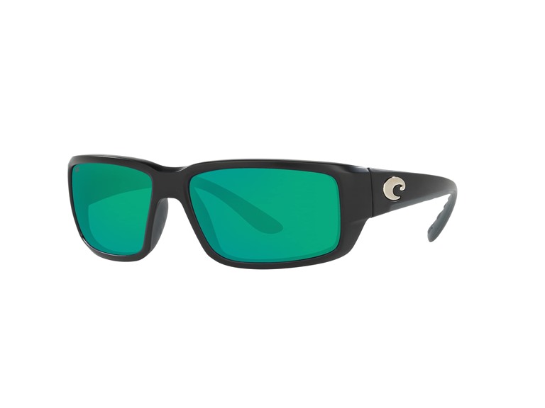 Costa Del Mar Unisex Polarized Fantail Rectangular Sunglasseser Green Mirrored Polarized - 59-14-127