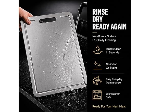 Titanium Cutting Board 100% Pure Metal