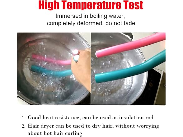 Pinkiou Flexi Rods Heatless Curlers 30 Count