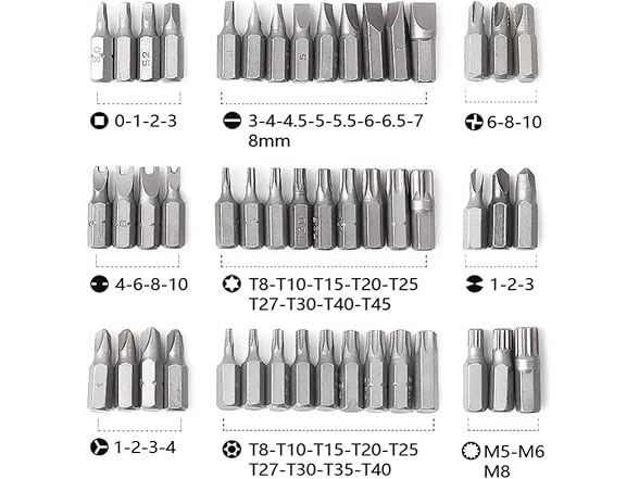Generic AAP-Auto-120 100pcs Screwdriver Bit Set